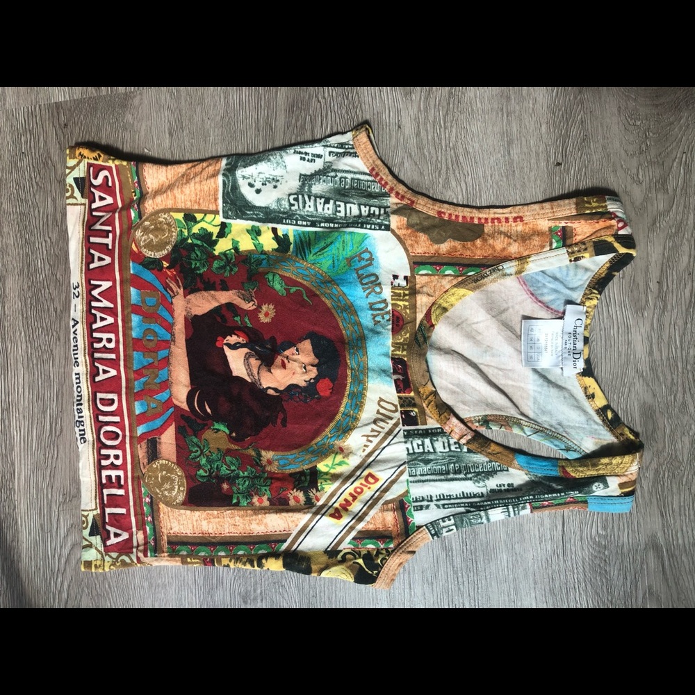 DIOR GRAPHIC TANK TOP